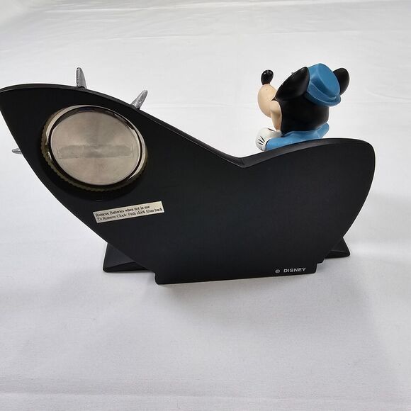 Vintage Walt Disney Mickey Mouse Desk Quartz Clock Figurine - Picture 3 of 8